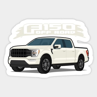 Car truck off road  f-150 white Sticker